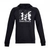 UNDER ARMOUR FELPA CON CAPPUCCIO RIVAL FLEECE BOX LOGO Nero