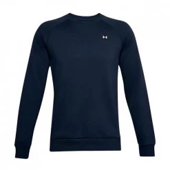 UNDER ARMOUR FELPA GIROCOLLO RIVAL FLEECE Blu