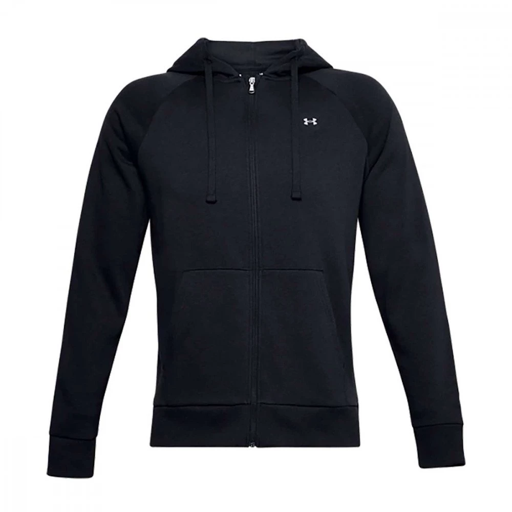UNDER ARMOUR FELPA FULL ZIP CON CAPPUCCIO RIVAL FLEECE Nero 1 UNDER ARMOUR FELPA FULL ZIP CON CAPPUCCIO RIVAL FLEECE Nero