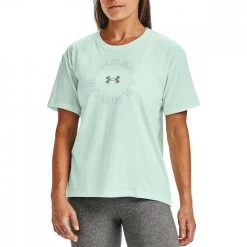 UNDER ARMOUR T-SHIRT WORDMARK GRAPHIC DONNA Azzurro