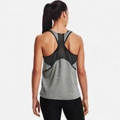 UNDER ARMOUR CANOTTA KNOCKOUT MESH BACK DONNA Grigio -Negozio online TRAINING E PALESTRA Italia 2022 under armour 1360831 canotta knockout mesh back donna abbigliamento training e palestra donna 042873701 011 3