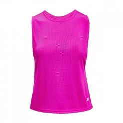 UNDER ARMOUR CANOTTA HEATGEAR® ARMOUR MUSCLE MESH DONNA Fucsia