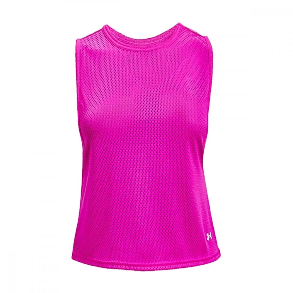UNDER ARMOUR CANOTTA HEATGEAR® ARMOUR MUSCLE MESH DONNA Fucsia