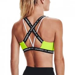 UNDER ARMOUR REGGISENO HEATGEAR® CROSSBACK LOW Lime -Negozio online TRAINING E PALESTRA Italia 2022 under armour 1361033 reggiseno crossback low abbigliamento training e palestra donna 044067101 731 4