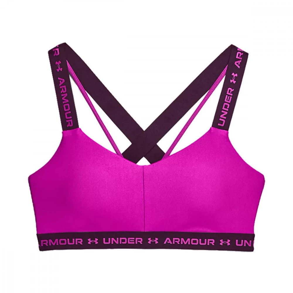 UNDER ARMOUR REGGISENO HEATGEAR® CROSSBACK LOW Fucsia 1 UNDER ARMOUR REGGISENO HEATGEAR® CROSSBACK LOW Fucsia