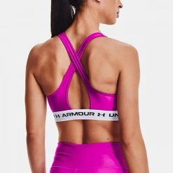 UNDER ARMOUR REGGISENO HEATGEAR® CROSSBACK MID Fucsia -Negozio online TRAINING E PALESTRA Italia 2022 under armour 1361034 reggiseno heatgear crossback mid abbigliamento training e palestra donna 042875401 660 4