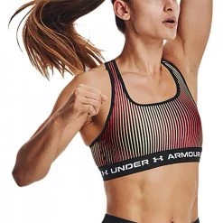 UNDER ARMOUR REGGISENO CROSSBACK MID PRINT Multicolor -Negozio online TRAINING E PALESTRA Italia 2022 under armour 1361042 ua crossback mid print abbigliamento training e palestra donna 044067601 002 3