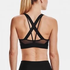 UNDER ARMOUR REGGISENO PROJECT ROCK CROSSBACK MID Nero -Negozio online TRAINING E PALESTRA Italia 2022 under armour 1361066 reggiseno project rock crossback mid abbigliamento training e palestra donna 042875501 001 4