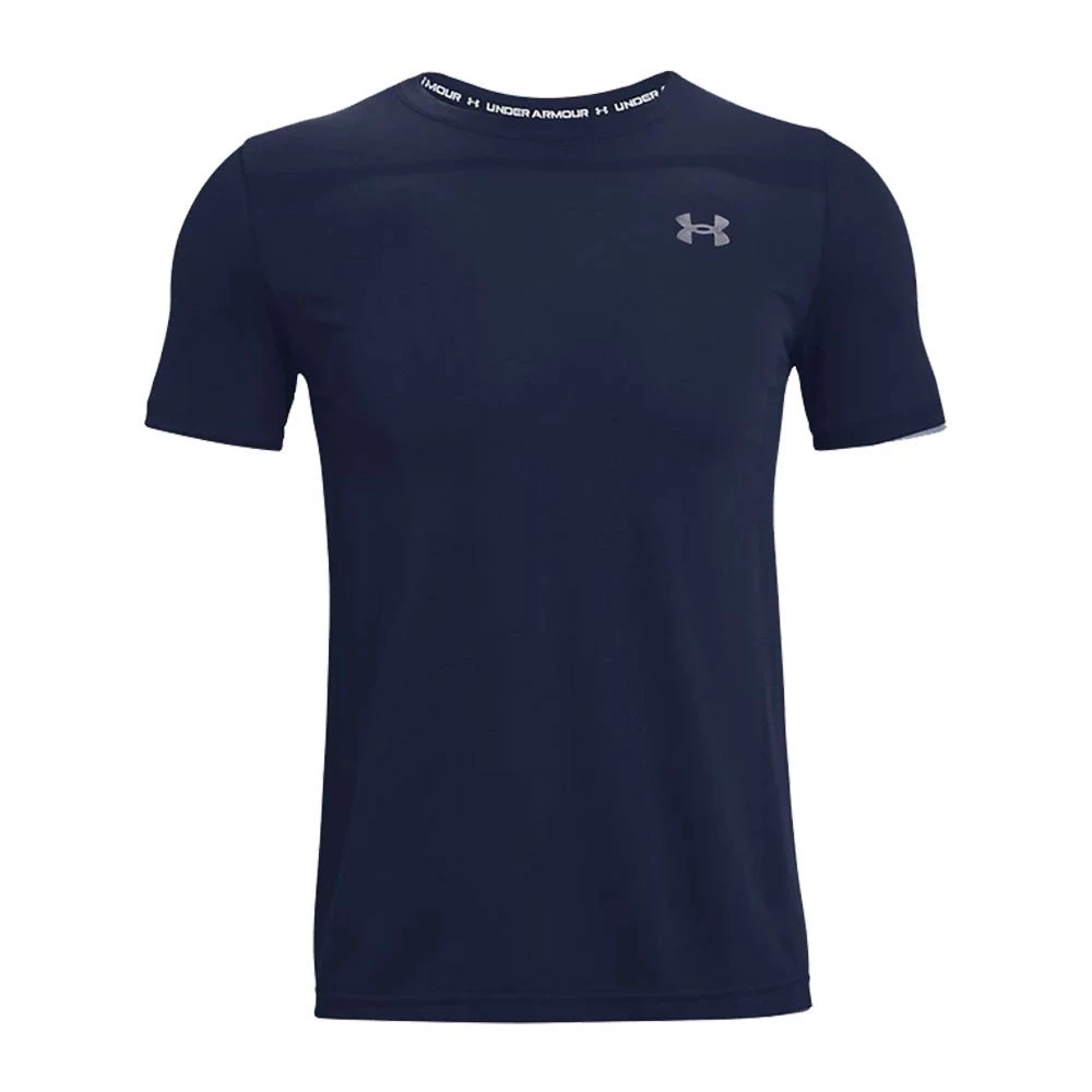 UNDER ARMOUR T-SHIRT SEAMLESS Blu 1 UNDER ARMOUR T-SHIRT SEAMLESS Blu