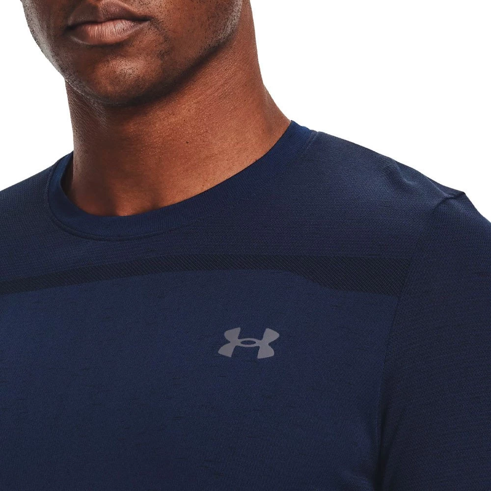 UNDER ARMOUR T-SHIRT SEAMLESS Blu 5 UNDER ARMOUR T-SHIRT SEAMLESS Blu - immagine 5