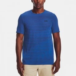 UNDER ARMOUR T-SHIRT SEAMLESS FADE Royal -Negozio online TRAINING E PALESTRA Italia 2022 under armour 1361133 t shirt seamless fade abbigliamento training e palestra uomo 042860801 436 3