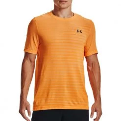 UNDER ARMOUR T-SHIRT SEAMLESS FADE Arancio -Negozio online TRAINING E PALESTRA Italia 2022 under armour 1361133 t shirt seamless fade abbigliamento training e palestra uomo 043980601 857 4