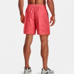 UNDER ARMOUR SHORT WOVEN EMBOSS Rosso -Negozio online TRAINING E PALESTRA Italia 2022 under armour 1361432 short woven emboss abbigliamento training e palestra uomo 042861301 628 4