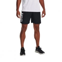 UNDER ARMOUR SHORT WOVEN EMBOSS Nero -Negozio online TRAINING E PALESTRA Italia 2022 under armour 1361432 short woven emboss abbigliamento training e palestra uomo 044898801 002 3