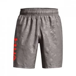 UNDER ARMOUR SHORT WOVEN EMBOSS Grigio