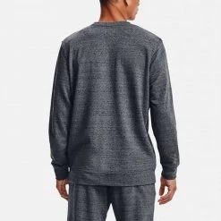 UNDER ARMOUR FELPA GIROCOLLO RIVAL TERRY Grigio -Negozio online TRAINING E PALESTRA Italia 2022 under armour 1361561 felpa girocollo rival terry abbigliamento training e palestra uomo 042863701 012 3