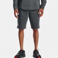 UNDER ARMOUR SHORT RIVAL TERRY Grigio -Negozio online TRAINING E PALESTRA Italia 2022 under armour 1361631 short rival terry abbigliamento training e palestra uomo 042864101 012 3