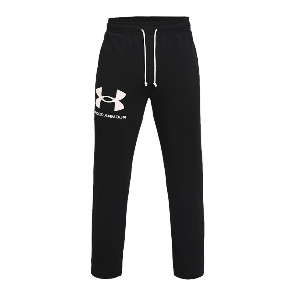 UNDER ARMOUR PANTALONI RIVAL TERRY Nero 1 UNDER ARMOUR PANTALONI RIVAL TERRY Nero