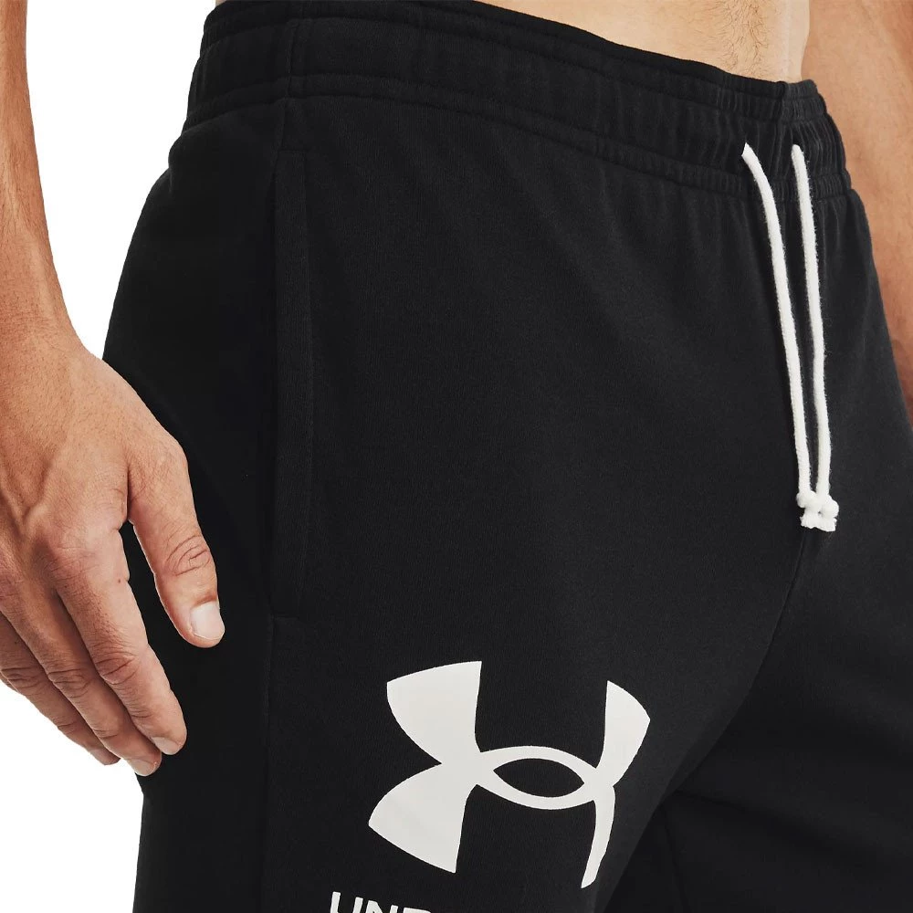 UNDER ARMOUR PANTALONI RIVAL TERRY Nero 5 UNDER ARMOUR PANTALONI RIVAL TERRY Nero - immagine 5
