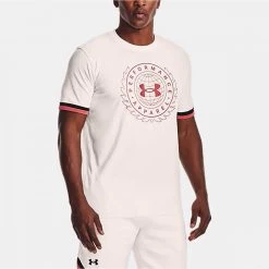 UNDER ARMOUR T-SHIRT CREST Bianco -Negozio online TRAINING E PALESTRA Italia 2022 under armour 1361665 t shirt crest abbigliamento training e palestra uomo 042864501 112 3
