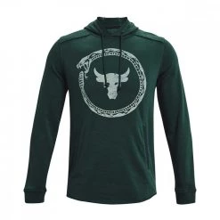 UNDER ARMOUR FELPA CON CAPPUCCIO PROJECT ROCK SNAKE Verde