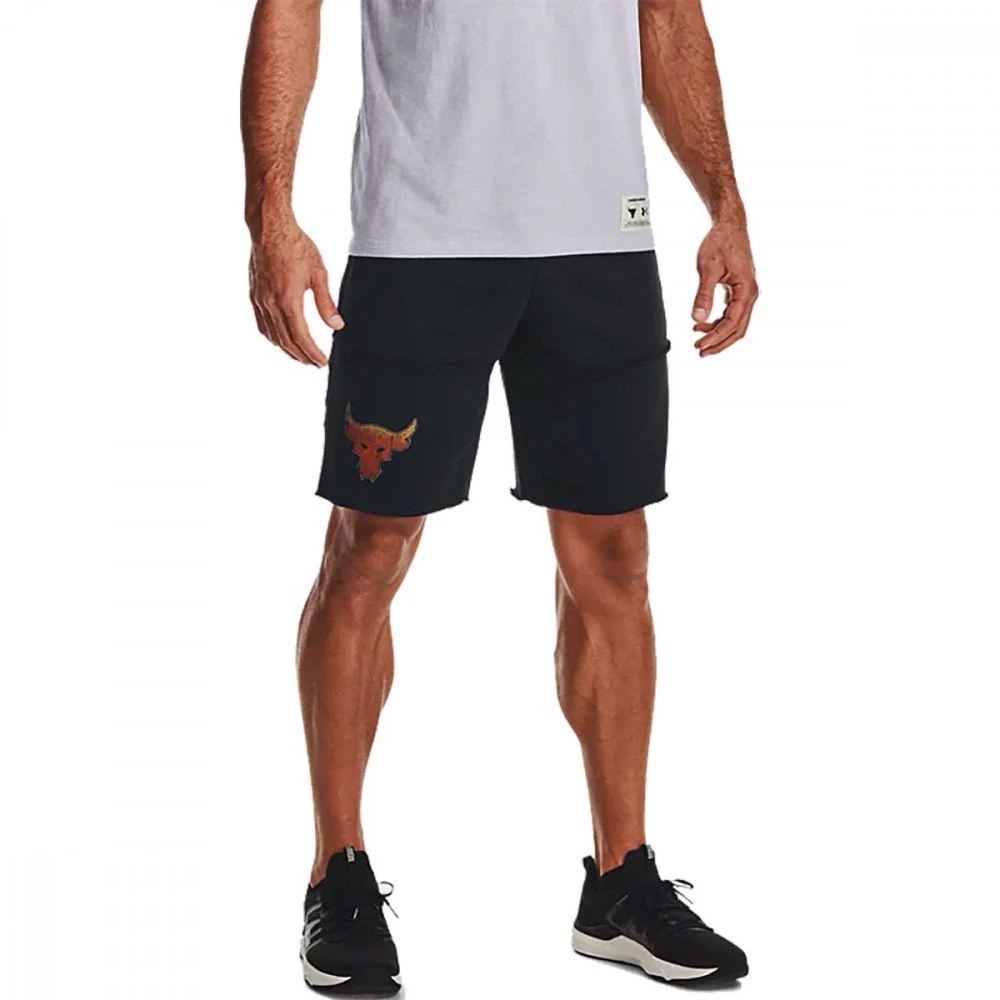UNDER ARMOUR SHORT TERRY PROJECT ROCK BRAHMA STS Nero - immagine 3