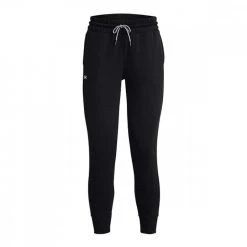 UNDER ARMOUR PANTALONI RIVAL FLEECE MESH DONNA Nero