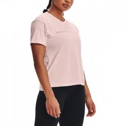UNDER ARMOUR T-SHIRT POCKET MESH GRAPHIC DONNA Rosa -Negozio online TRAINING E PALESTRA Italia 2022 under armour 1365850 t shirt pocket mesh graphic donna abbigliamento training e palestra donna 044069401 685 3