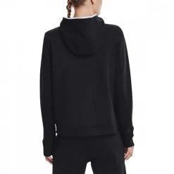 UNDER ARMOUR MAGLIA ARMOUR FLEECE FZ Nero -Negozio online TRAINING E PALESTRA Italia 2022 under armour 1365875 armour mixed media full zip abbigliamento training e palestra donna 044069601 001 4