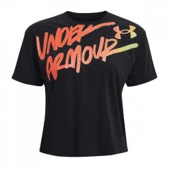 UNDER ARMOUR T-SHIRT CHROMA GRAPHIC DONNA Nero