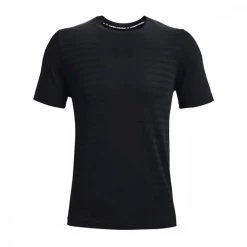 UNDER ARMOUR T-SHIRT SEAMLESS WORDMARK Nero