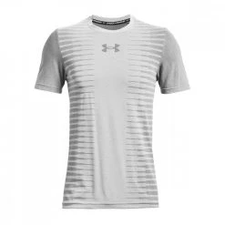 UNDER ARMOUR T-SHIRT SEAMLESS WORDMARK Grigio