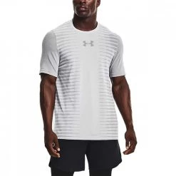 UNDER ARMOUR T-SHIRT SEAMLESS WORDMARK Grigio 7 UNDER ARMOUR T-SHIRT SEAMLESS WORDMARK Grigio -Negozio online TRAINING E PALESTRA Italia 2022 under armour 1366148 ua seamless wordmark ss abbigliamento training e palestra uomo 043984101 014 3