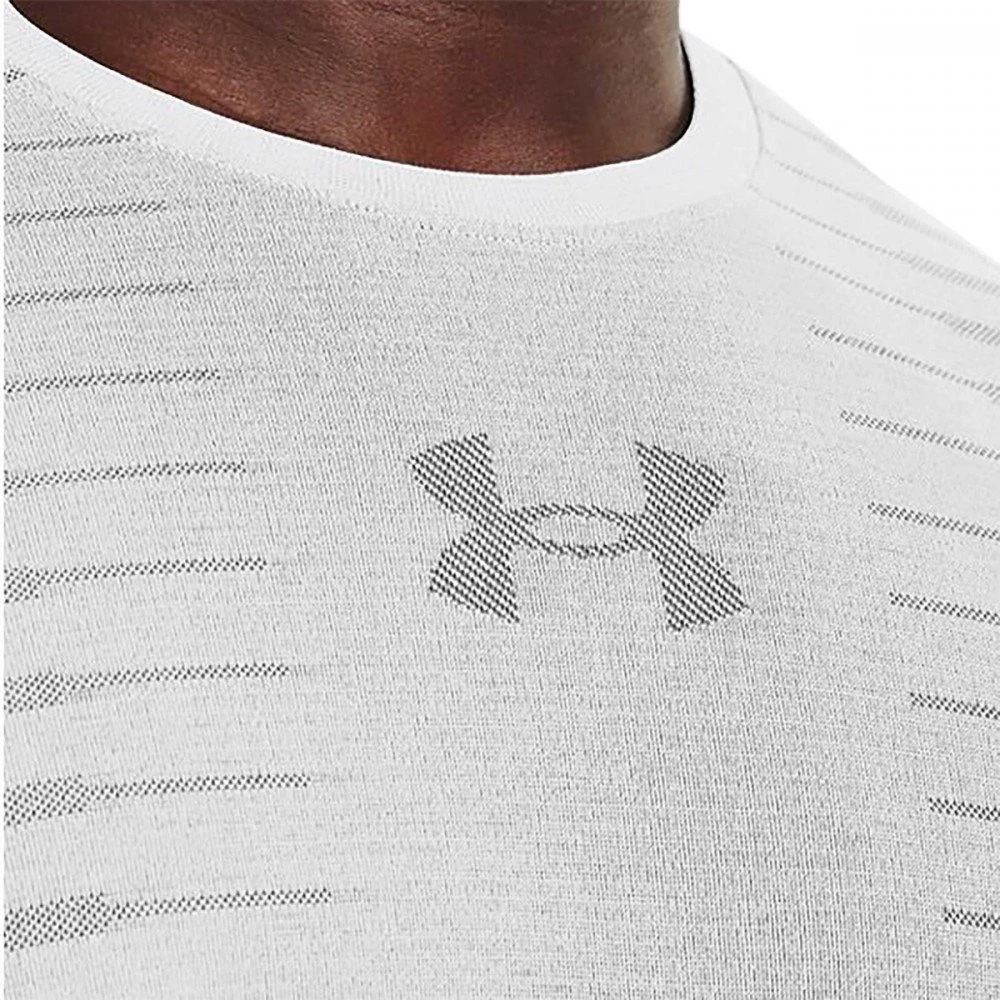 UNDER ARMOUR T-SHIRT SEAMLESS WORDMARK Grigio 5 UNDER ARMOUR T-SHIRT SEAMLESS WORDMARK Grigio - immagine 5