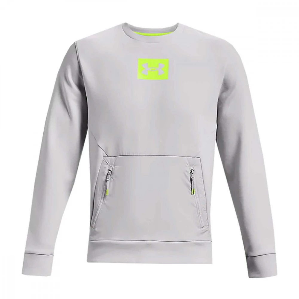 UNDER ARMOUR FELPA GIROCOLLO SUMMIT KNIT Grigio 1 UNDER ARMOUR FELPA GIROCOLLO SUMMIT KNIT Grigio