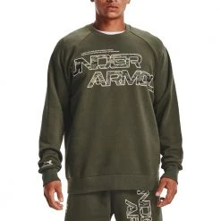 UNDER ARMOUR FELPA GIROCOLLO CAMO RIVAL FLEECE Verde -Negozio online TRAINING E PALESTRA Italia 2022 under armour 1366306 felpa girocollo camo rival fleece abbigliamento training e palestra uomo 045232301 390 3