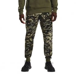 UNDER ARMOUR JOGGER RIVAL FLEECE CAMO Verde -Negozio online TRAINING E PALESTRA Italia 2022 under armour 1366313 jogger rival fleece camo abbigliamento training e palestra uomo 045232501 390 3
