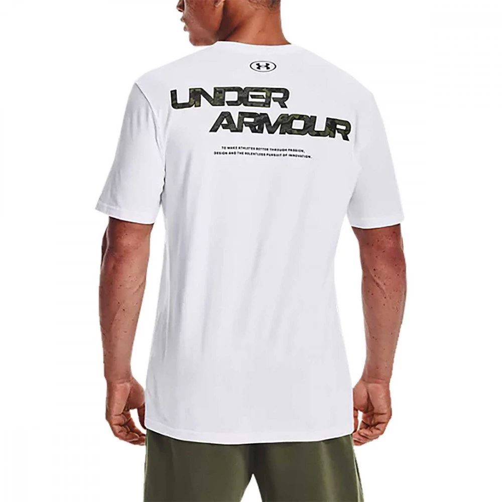 UNDER ARMOUR T-SHIRT ABC CAMO FILL WORDMARK Bianco 4 UNDER ARMOUR T-SHIRT ABC CAMO FILL WORDMARK Bianco - immagine 4