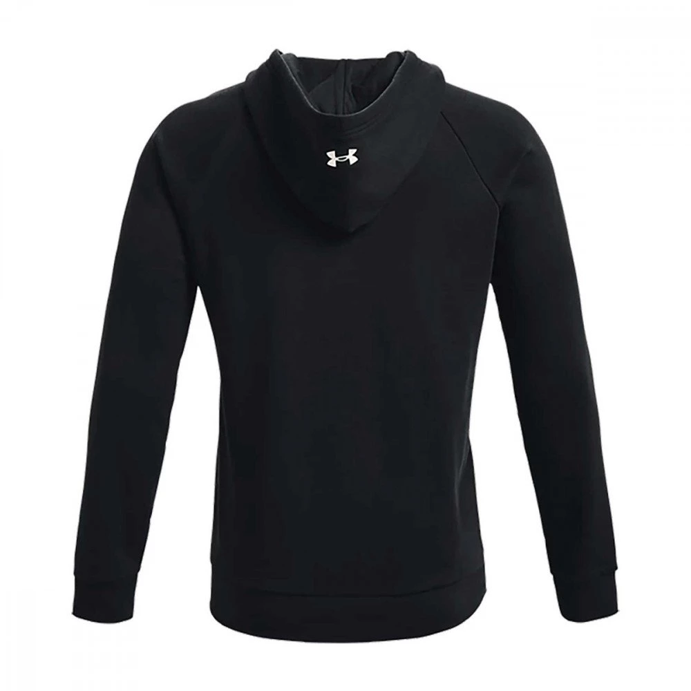 UNDER ARMOUR FELPA CON CAPPUCCIO PROJECT ROCK RIVAL FLEECE Nero - immagine 2