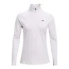 UNDER ARMOUR MAGLIA MANICA LUNGA 1/2 ZIP AUTHENTICS COLDGEAR®DONNA Bianco