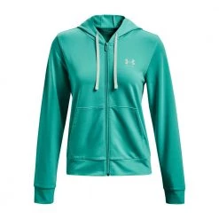 UNDER ARMOUR FELPA ZIP RIVAL TERRY DONNA Verde