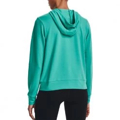 UNDER ARMOUR FELPA ZIP RIVAL TERRY DONNA Verde -Negozio online TRAINING E PALESTRA Italia 2022 under armour 1369853 felpa zip rival terry donna abbigliamento training e palestra donna 044941901 369 4