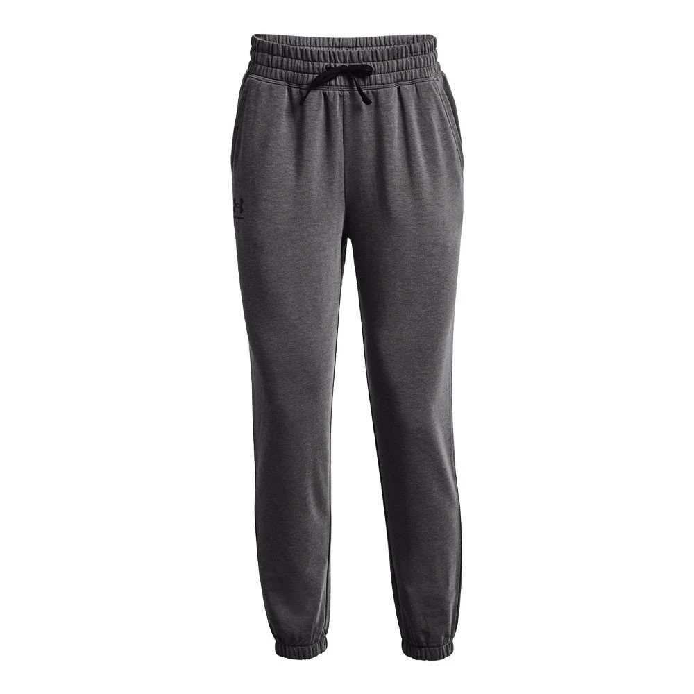 UNDER ARMOUR PANTALONI CON POLSINO RIVAL TERRY DONNA Grigio 1 UNDER ARMOUR PANTALONI CON POLSINO RIVAL TERRY DONNA Grigio