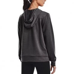 UNDER ARMOUR FELPA CON CAPPUCCIO RIVAL TERRY Grigio -Negozio online TRAINING E PALESTRA Italia 2022 under armour 1369855 rival terry hoodie abbigliamento training e palestra donna 045870601 010 4