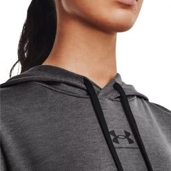 UNDER ARMOUR FELPA CON CAPPUCCIO RIVAL TERRY Grigio -Negozio online TRAINING E PALESTRA Italia 2022 under armour 1369855 rival terry hoodie abbigliamento training e palestra donna 045870601 010 5
