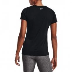 UNDER ARMOUR T-SHIRT TECH SOLID DONNA Nero -Negozio online TRAINING E PALESTRA Italia 2022 under armour 1369864 t shirt tech solid donna abbigliamento training e palestra donna 044942301 001 4