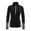 UNDER ARMOUR MAGLIA COOLDGEAR® MEZZA ZIP DONNA Nero