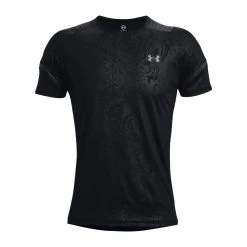 UNDER ARMOUR T-SHIRT RUSH 2.0 EMBOSS Nero