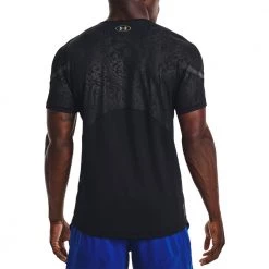 UNDER ARMOUR T-SHIRT RUSH 2.0 EMBOSS Nero -Negozio online TRAINING E PALESTRA Italia 2022 under armour 1370318 t shirt rush 2 0 emboss abbigliamento training e palestra uomo 044901801 001 4