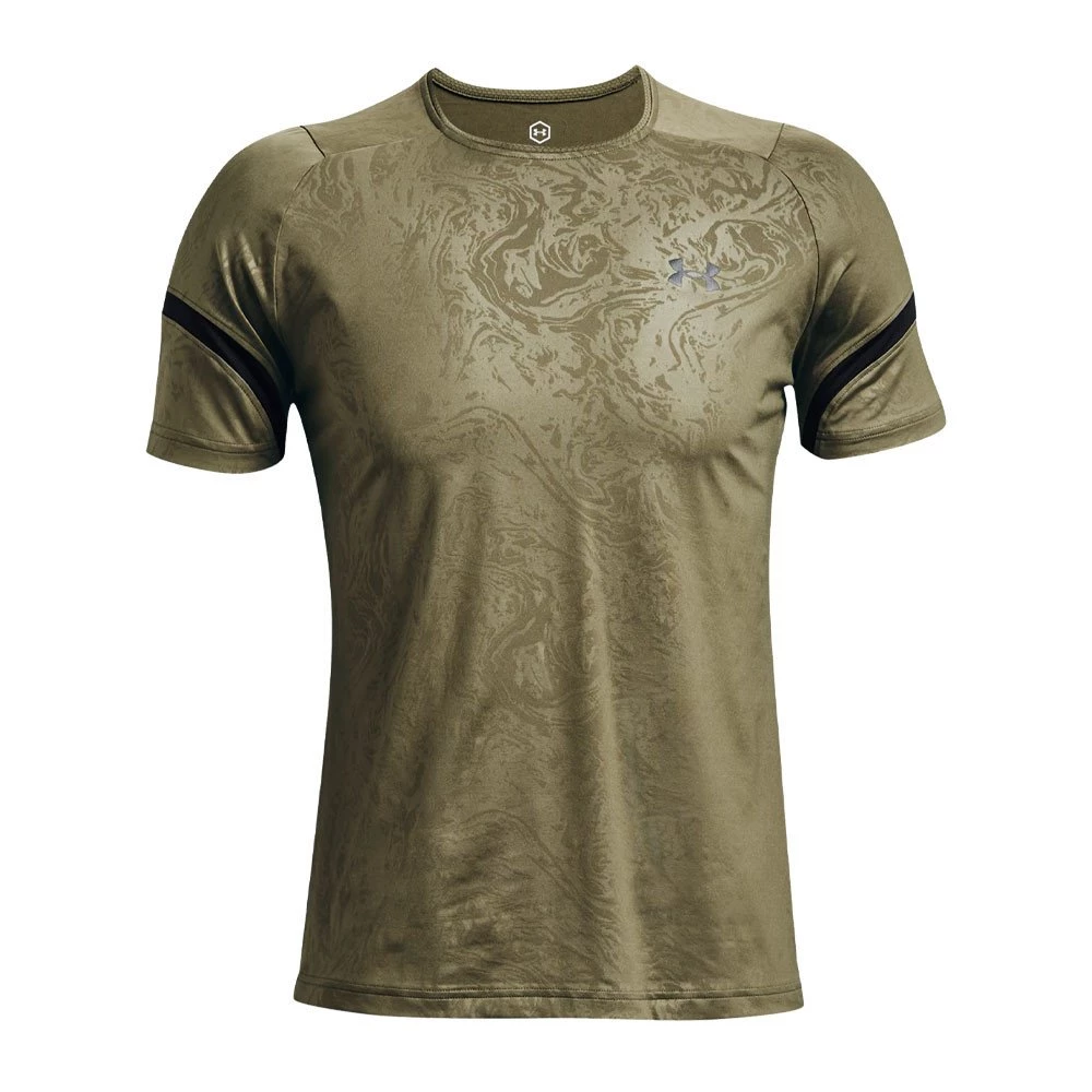 UNDER ARMOUR T-SHIRT RUSH 2.0 EMBOSS Verde 1 UNDER ARMOUR T-SHIRT RUSH 2.0 EMBOSS Verde